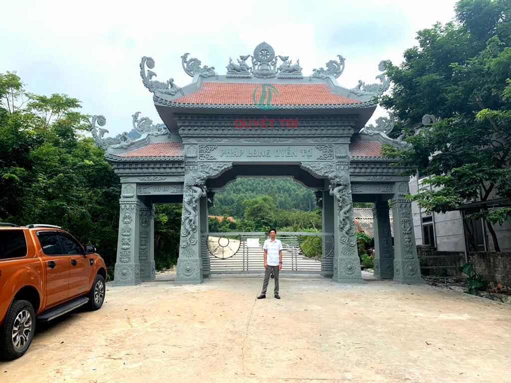 sơn giả đá cổng chùa