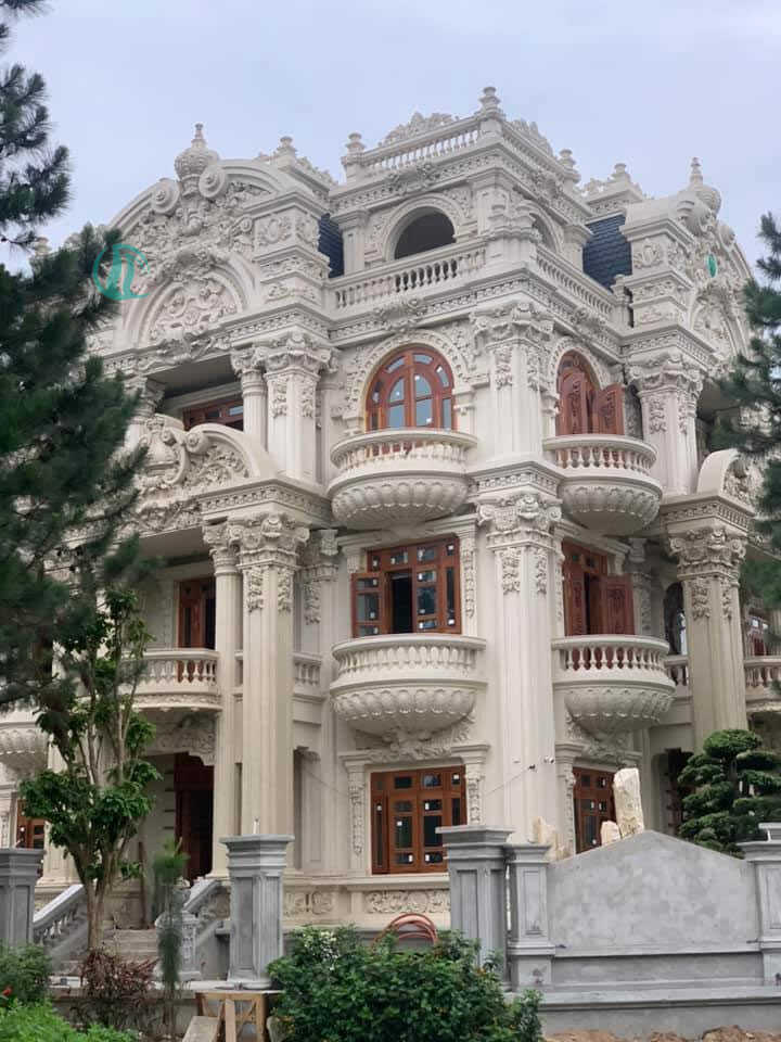 Sơn giả đá màu trắng